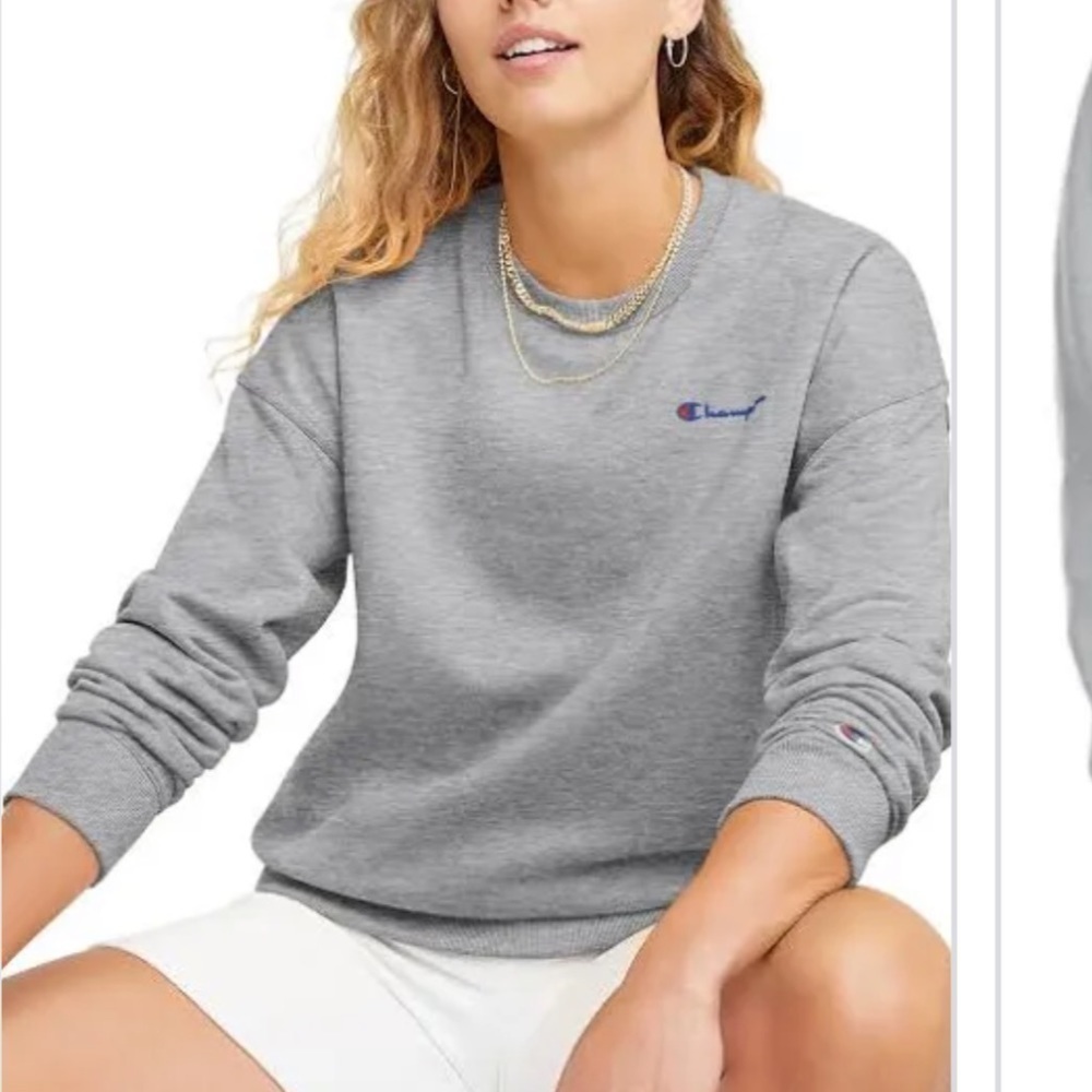 Champion oxford gray power blend classic sweatshirt. Medium. NWT